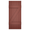 5x2 Z Bar Painted Cottage Red