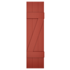 3x2 Z Bar Painted Country Redwood