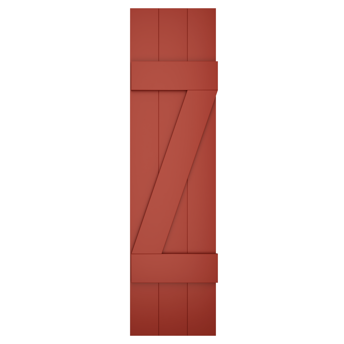 3x2 Z Bar Painted Country Redwood