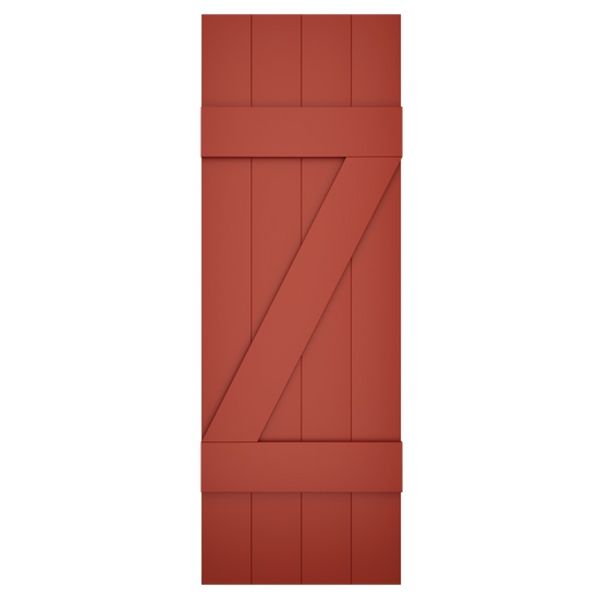 4x2 Z Bar Painted Country Redwood