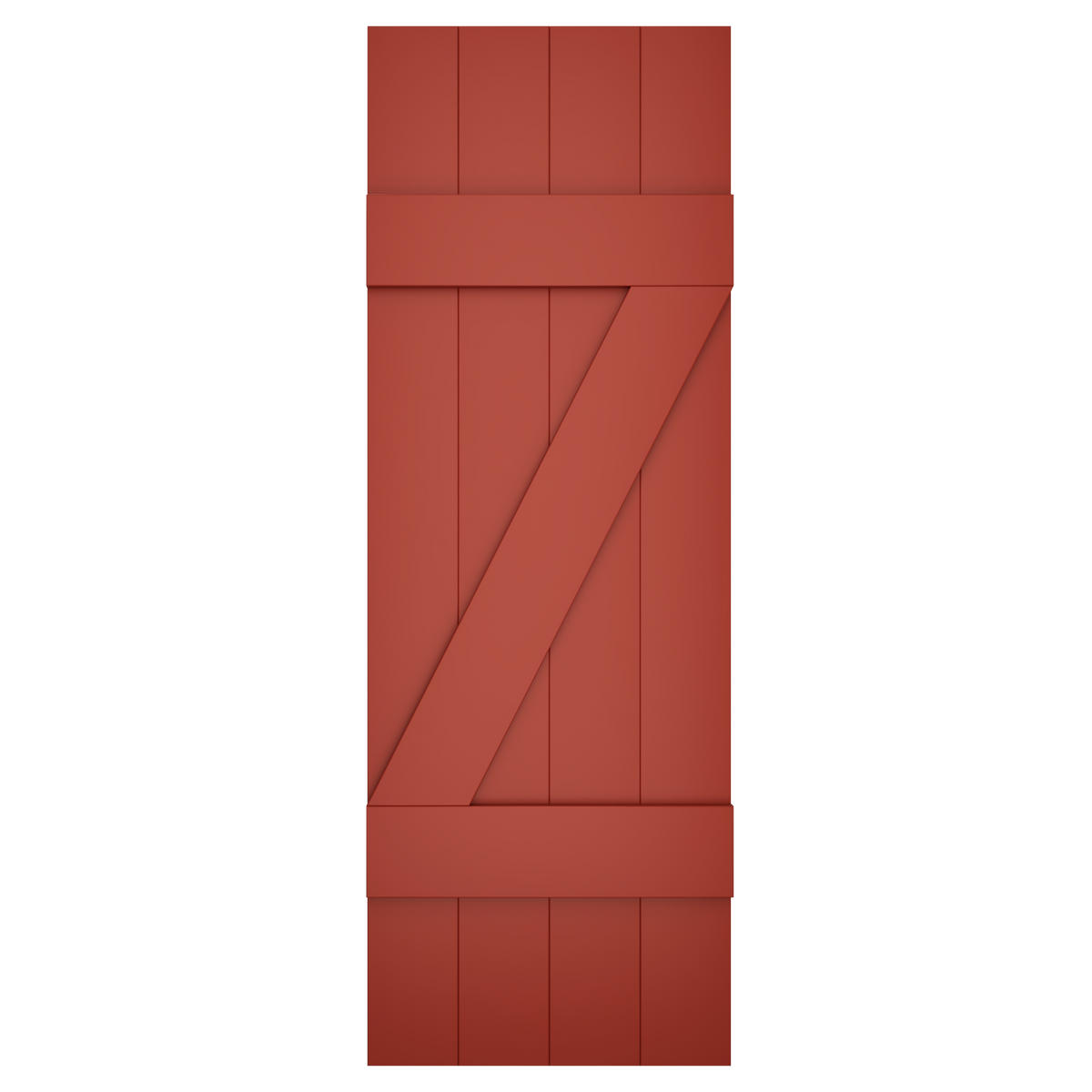 4x2 Z Bar Painted Country Redwood