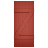 5x2 Z Bar Painted Country Redwood