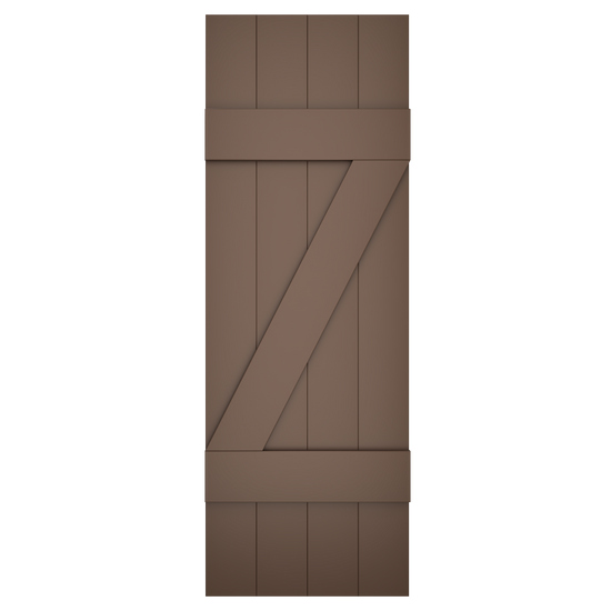 4x2 Z Bar Painted Tudor Brown