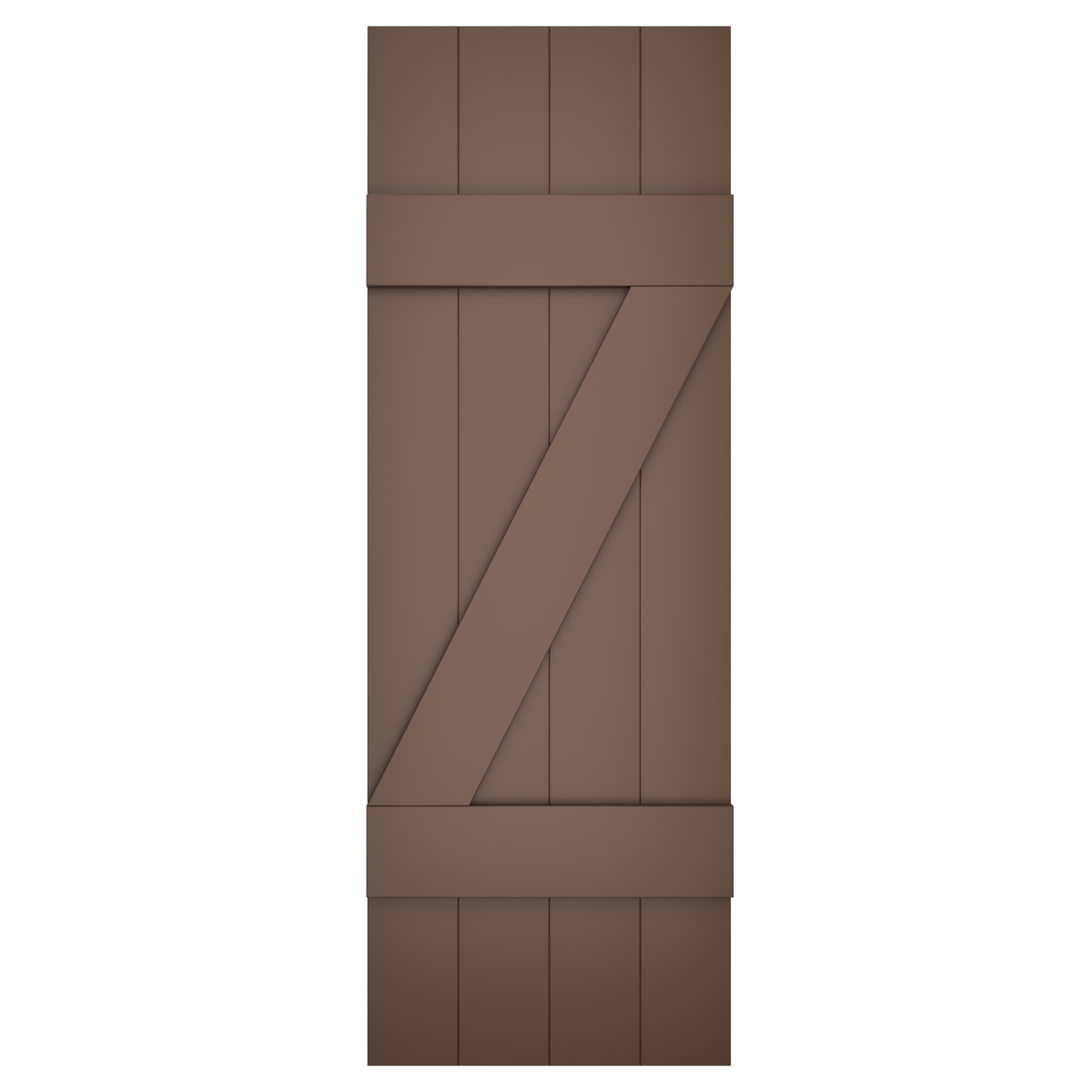 4x2 Z Bar Painted Tudor Brown