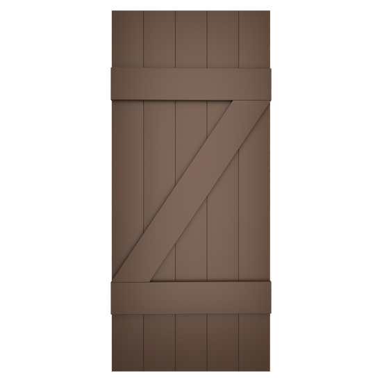 5x2 Z Bar Painted Tudor Brown