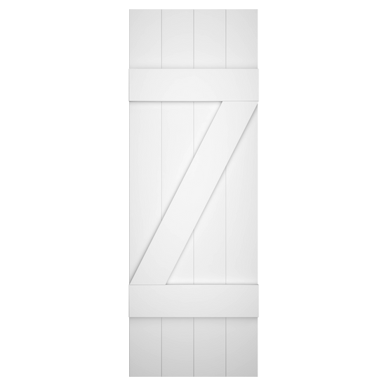 4x2 Z Bar Painted White