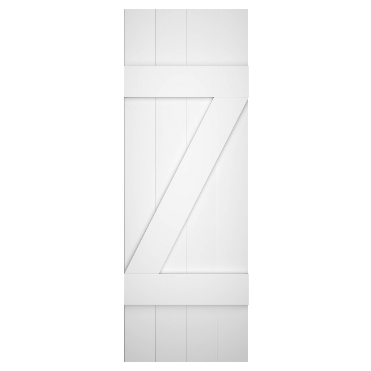 4x2 Z Bar Painted White