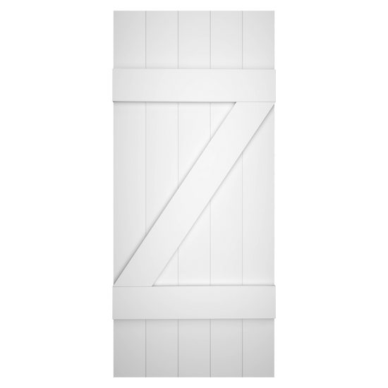 5x2 Z Bar Painted White