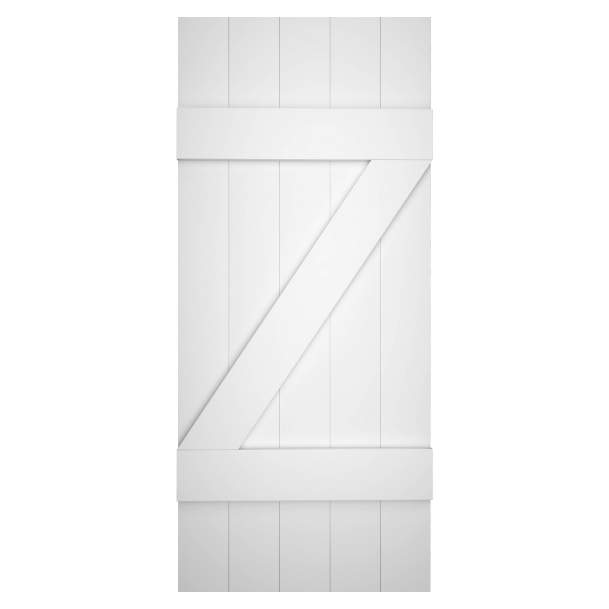 5x2 Z Bar Painted White