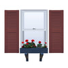 Vinyl | Louvered Exterior Shutters | 14.5" Width | Straight Top | with Mid Rail (50/50 Split) | 1 Pair