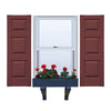 Vinyl | Raised Three Panel Exterior Shutters | 16.5" Width | with Mid Rail (20/40/40 Split) | 1 Pair