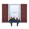 Vinyl | Raised Three Panel Exterior Shutters | 18" Width | with Mid Rail (40/20/40 Split) | 1 Pair