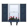 Vinyl | Raised Three Panel Exterior Shutters | 18" Width | with Mid Rail (20/40/40 Split) | 1 Pair