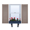 Vinyl | Louvered Exterior Shutters | 9.25" Width | Cathedral Top | No Mid Rail | 1 Pair