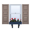 Vinyl | Raised Three Panel Exterior Shutters | 18" Width | with Mid Rail (40/20/40 Split) | 1 Pair