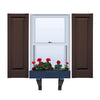 Vinyl | Raised Panel Exterior Shutters | 18" Width | No Mid Rail | 1 Pair