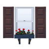 Vinyl | Raised Three Panel Exterior Shutters | 16.5" Width | with Mid Rail (33/33/33 Split) | 1 Pair