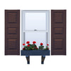 Vinyl | Raised Three Panel Exterior Shutters | 14.5" Width | with Mid Rail (40/20/40 Split) | 1 Pair