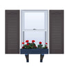 Vinyl | Louvered Exterior Shutters | 9.25" Width | Cathedral Top | No Mid Rail | 1 Pair