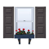 Vinyl | Raised Three Panel Exterior Shutters | 18" Width | with Mid Rail (20/40/40 Split) | 1 Pair