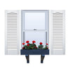 Vinyl | Louvered Exterior Shutters | 9.25" Width | Cathedral Top | No Mid Rail | 1 Pair