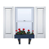 Vinyl | Raised Panel Exterior Shutters | 18" Width | No Mid Rail | 1 Pair