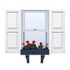 Vinyl | Raised Panel Exterior Shutters |  14.5" Width | with Mid Rail (50/50 Split) | 1 Pair